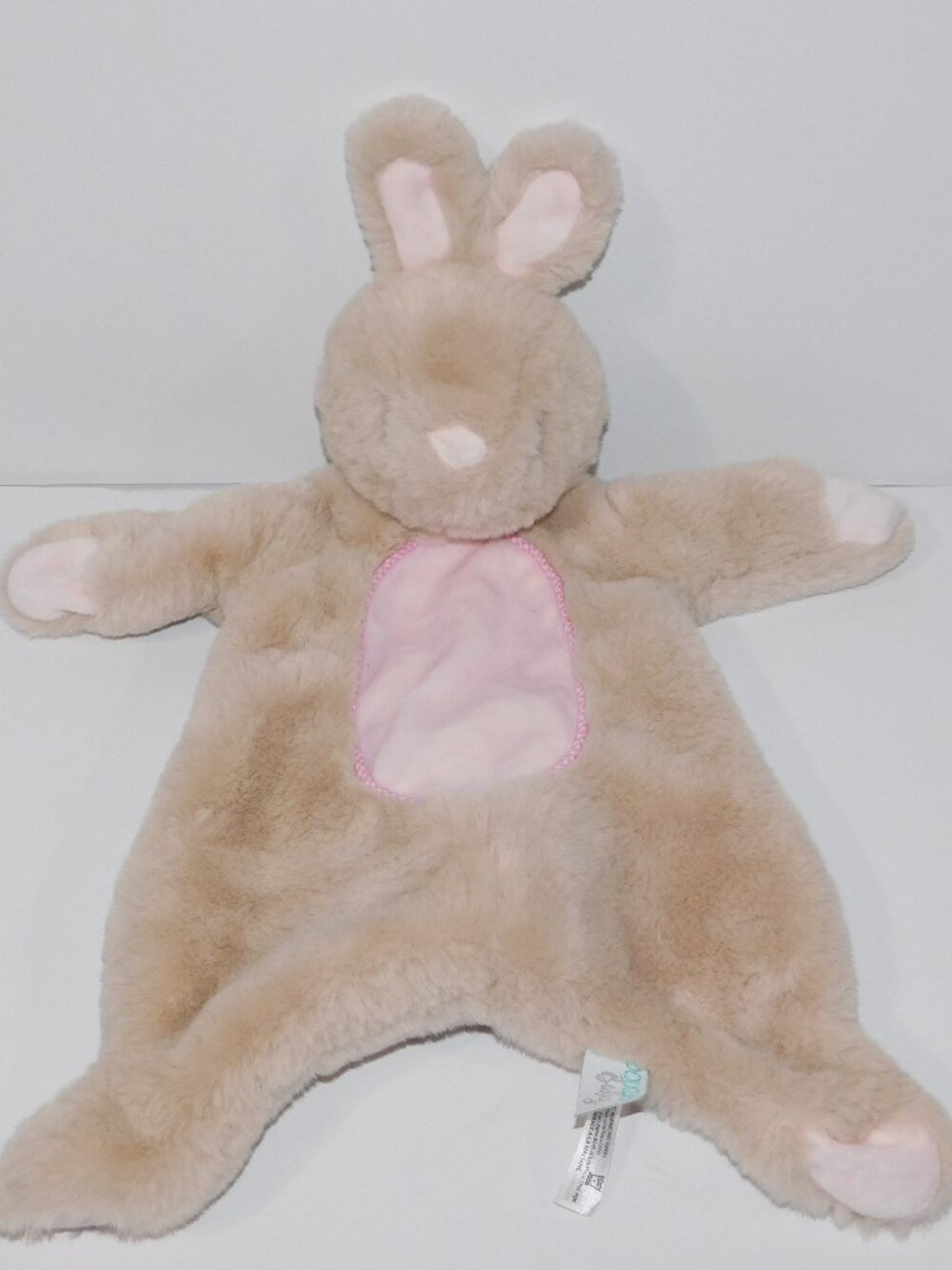 Douglas Baby Sshlumpie Bunny Rabbit Tan Pink Plush Infant Lovey 20" UNUSED nunu